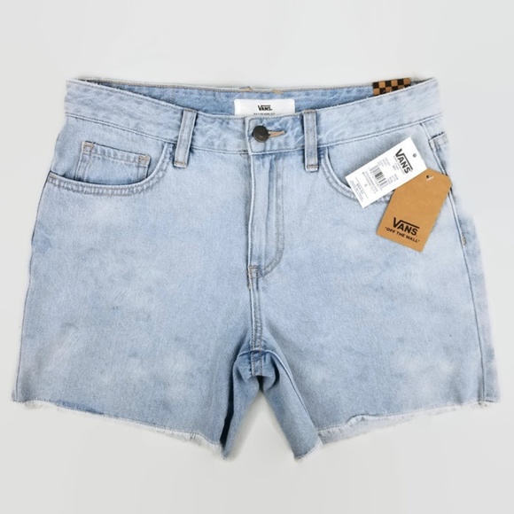 vans denim shorts